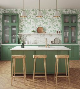 Crane Fonda Wallpaper by Divine Savages Palm Green