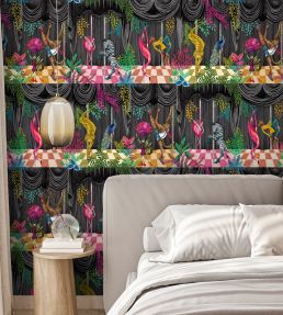 Creature Club Wallpaper by Brand McKenzie Slate Black