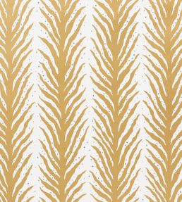Creeping Fern Wallpaper by Schumacher Gold