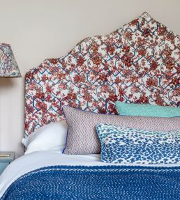 Creeping Trellis Fabric by Parker & Jules Wedwood Red