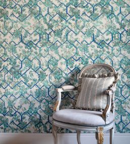 Creeping Trellis Wallpaper by Parker & Jules Wedgwood Red
