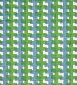 Cremaillere Fabric by Christopher Farr Cloth Green