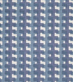 Cremaillere Fabric by Christopher Farr Cloth Indigo