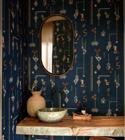 Criollo Wallpaper by Coordonne Indigo