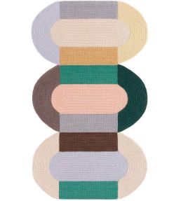 GAN Crochet Trio rug Mix 314165-US Mix