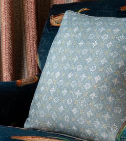 Croft Trellis Fabric by Mulberry Home Ochre