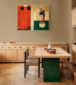 Crosshatch Wallpaper by Coordonne Sand