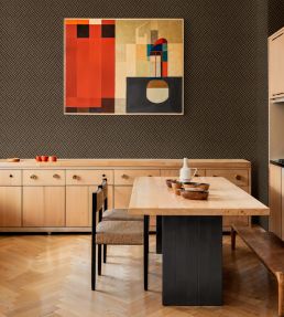 Crosshatch Wallpaper by Coordonne Slate