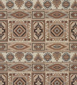 Crowley Epingle Fabric by Schumacher Brown