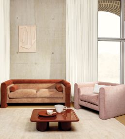 Crush FR Fabric by Kirkby Design Cacao