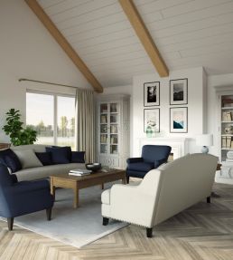 Cumbrae Fabric by Wemyss Parchment