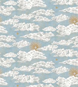 Cumulus Sol Wallpaper by Josephine Munsey Light Blue