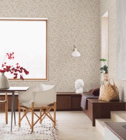 Curve Wallpaper by Borastapeter Almond