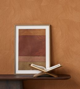 Ripple Wallpaper by Eijffinger Orange/Terracotta