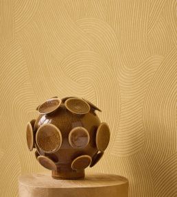 Ripple Wallpaper by Eijffinger Yellow/Ocher