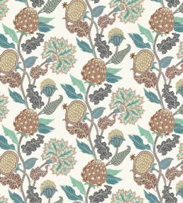 Cynara Fabric by Osborne & Little Chestnut/Eucalyptus