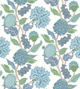 Cynara Wallpaper by Osborne & Little Denim/Apple