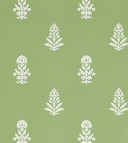 Dabu Wallpaper by Sanderson Botany Green