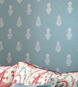 Dabu Wallpaper by Sanderson Porcelain