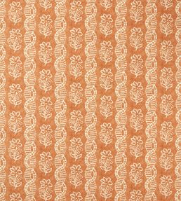 Dabu Stripe Fabric by Zoffany Amber/Blush