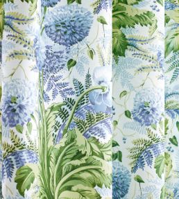 Dahlia Fabric by Anna French Soft Gold on Cream