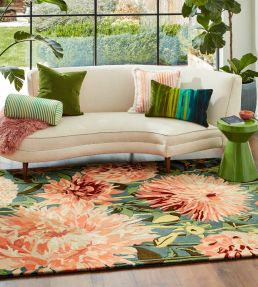 Harlequin Dahlia rug Coral/Wilderness 142408-140200 Coral/Wilderness