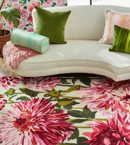 Harlequin Dahlia rug Fuchsia/Palm 142402-140200 Fuchsia/Palm