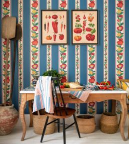 Dainty Flowering Wallpaper by MINDTHEGAP Azure