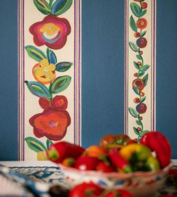 Dainty Flowering Wallpaper by MINDTHEGAP Azure