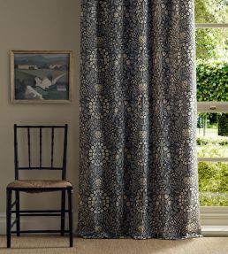 Daisy & Oak Fabric by Morris & Co Ink/Graphite