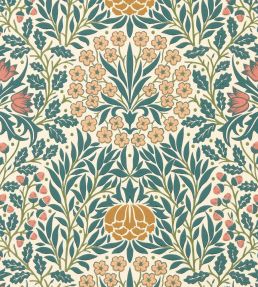 Daisy & Oak Wallpaper by Morris & Co Madder/Teal