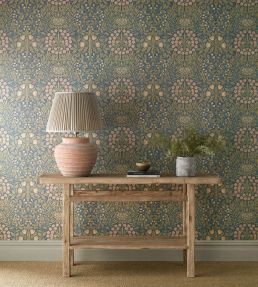 Daisy & Oak Wallpaper by Morris & Co Powder Blue/Blush