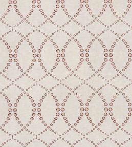 Daisy Chain Fabric by Vanderhurd Claret/Champignon
