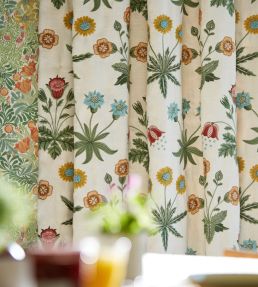 Daisy Embroidery Fabric by Morris & Co Cream/Multi