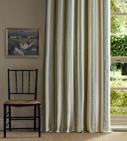 Dallington Stripe Fabric by Morris & Co Herball