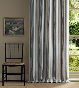 Dallington Stripe Fabric by Morris & Co Indigo