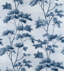 Dalton Wallpaper by Anna French Blue and White on Pearl