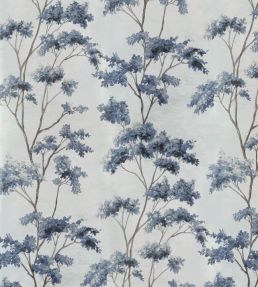Dalton Fabric by Anna French Grey and Spa Blue