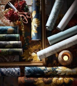 Dalton Wallpaper by Clarke & Clarke Eau De Nil