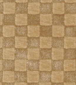 Damask Checks Fabric by JORO N2-Walnut