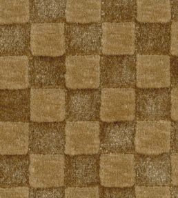 Damask Checks Fabric by JORO T3-Sepia