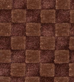 Damask Checks Fabric by JORO T6-Plum
