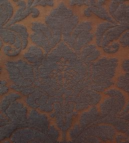 Damask Orlando Fabric by Marvic Chestnut
