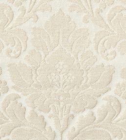 Damask Orlando Fabric by Marvic Cream