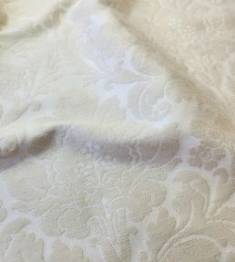 Damask Orlando Fabric by Marvic Cream