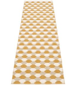 Pappelina Dana Runner rug Ochre/Beige/Vanilla DN5B725 Ochre/Beige/Vanilla