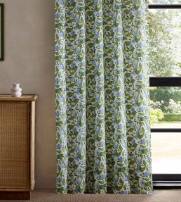 Dancing Daisies Print Fabric by Scion Cornflower