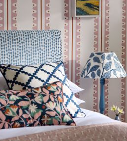 Dancing Daisies Print Fabric by Scion Midnight
