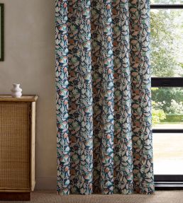 Dancing Daisies Print Fabric by Scion Midnight