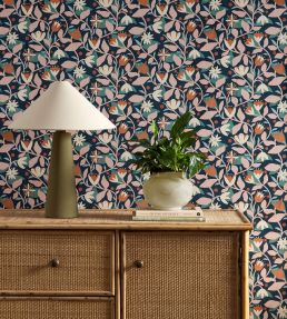 Dancing Daisies Wallpaper by Scion Midnight